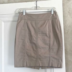 Ann Taylor ASTOR Pencil Skirt Khaki Size 0P